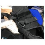 ASSORTED BRACES AND SWEAT VESTS