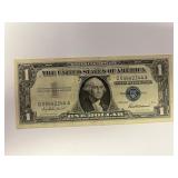 $1-1957 Silver Certificate, miss print - non-matching serial numbers RARE - Free Shipping & Insurance