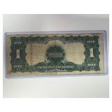 1899 $1 Silver Certificate - BLACK EAGLE, no pin holes, all corners, Free Shipping & Insurance