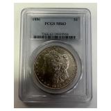 1886 Morgan, PCGS MS-63, Free Shipping & Insurance
