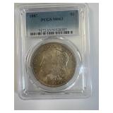 1887 Morgan, PCGS-MS-63, Free Shipping & Insurance