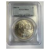 1883-O Morgan PCGS MS-63-Free Shipping & Insurance