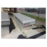 Weather Guard Aluminum Diamond Plate Saddle Toolbox