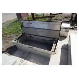 Weather Guard Aluminum Diamond Plate Saddle Toolbox