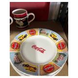 4 coke coffee cups & 4 coke plates
