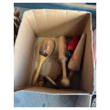 Shelf full of collectables