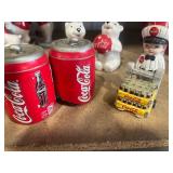 3 sets of Coca Cola salt & peppers