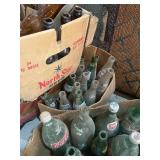4 boxes of old bottles