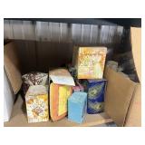 Shelf full of Avon Collectables