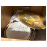 Shelf full of Avon Collectables