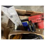 box of cordless and corded tools
