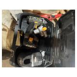 box of cordless and corded tools
