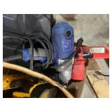 box of cordless and corded tools