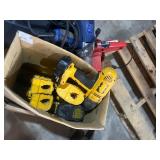 box of cordless and corded tools