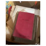 2 boxes of old Books     song books   cook books  advertising