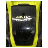 RYOBI 40V HP Brushless 20 in. Cordless Electric Battery Walk Behind Self-Propelled Lawn Mower Model # RY401018VNM - Tool Only