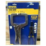 Irwin Wise-Grip 11" Locking C Clamp and 8" MIG Welding Plier Set 04252512