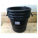 Lot of 4 - HDX Utility Tubs with Rope Handles
