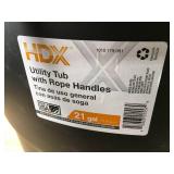 Lot of 4 - HDX Utility Tubs with Rope Handles