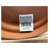 TIN PEDESTAL VASE TERRACOTTA GRAY