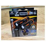 Performance Tool 2Pk Fpx Flashlights W/ Pouch, Adjustable Duofocus Beam, Warm White LED, Water and Impact Resistant 0425255