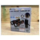 Performance Tool 2Pk Fpx Flashlights W/ Pouch, Adjustable Duofocus Beam, Warm White LED, Water and Impact Resistant 0425255