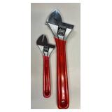 2 Piece Cushion Grip Adjustable Wrench Set