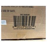 Essentials in The Zone Brown Convertible Plastic Pet Gate & Play Pen