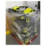 RYOBI Lot of 8- Non-Working Battery Powered Lawn Mowers (Tool Only)