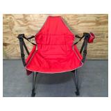 Red Foldable Swinging Outdoor Chair
