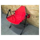 Red Foldable Swinging Outdoor Chair
