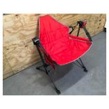 Red Foldable Swinging Outdoor Chair