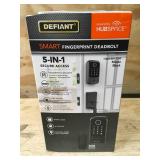 Defiant Smart Fingerprint Deadbolt (Matte Black)