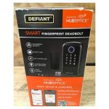 Defiant Smart Fingerprint Deadbolt (Matte Black)