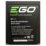 EGO Power+ Peak Power 21 in. Single stage 56 V Battery Snow Blower Model # SNT2120AP - Tool Only