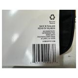 12-Inch Black Tool Storage Bag With Zipper - Double Wall Construction -9"x12"x7"