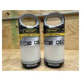 (2) Defiant 300 Lumens Handy Lantern in Grey