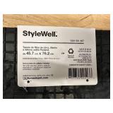 (4) StyleWell Beige Panama EMB Indoor, Outdoor 18 in. x 30 in. Rubber Backed Door Mat