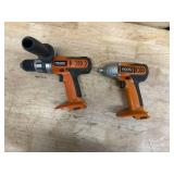 Ridgid 18V Cordless 1/4 in. Impact Driver (Tool Only) and Ridgid R83001 3/8” 14.4V 2 Speed Reversible Drill-Driver Bare Tool
