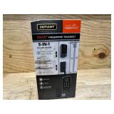 Defiant Square Fingerprint Matte Black Electronic Single Cylinder Deadbolt Wi-Fi Enabled Powered by Hubspace