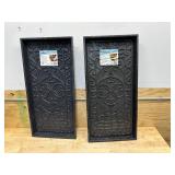 (2) TrafficMaster Black 16 in. x 30 in. x 2 in. Rubber Boot Tray 3
