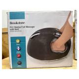 (2) Brookstone Shiatsu Foot 3 Massage Programs with Heat, Air Compression, Deep Kneading, Grey