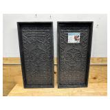 (2) TrafficMaster Black 16 in. x 30 in. x 2 in. Rubber Boot Tray