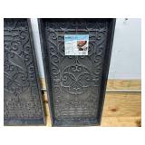 (2) TrafficMaster Black 16 in. x 30 in. x 2 in. Rubber Boot Tray