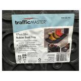 (2) TrafficMaster Black 16 in. x 30 in. x 2 in. Rubber Boot Tray