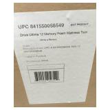 Zinus Ultima 12" Memory Foam Twin Sized Mattress 04302545.86