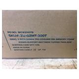 Zinus 3" Green Tea Cooling Gel Memory Foam Zoned Support Mattress Topper Twin Size 04232518.34