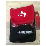 Lot of 4 - Husky 5" Clear Storage Pouches with Protective Flap