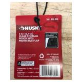 Lot of 4 - Husky 5" Clear Storage Pouches with Protective Flap