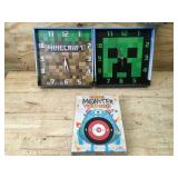 Lot of 2 - Minecraft Clocks and A Fireball Monster Floor Darts Set